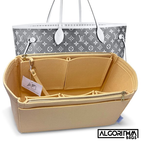 👑 NEW! Neverfull GM MM LV purse organizer insert with zippers for Louis Voution - Picture 1 of 16